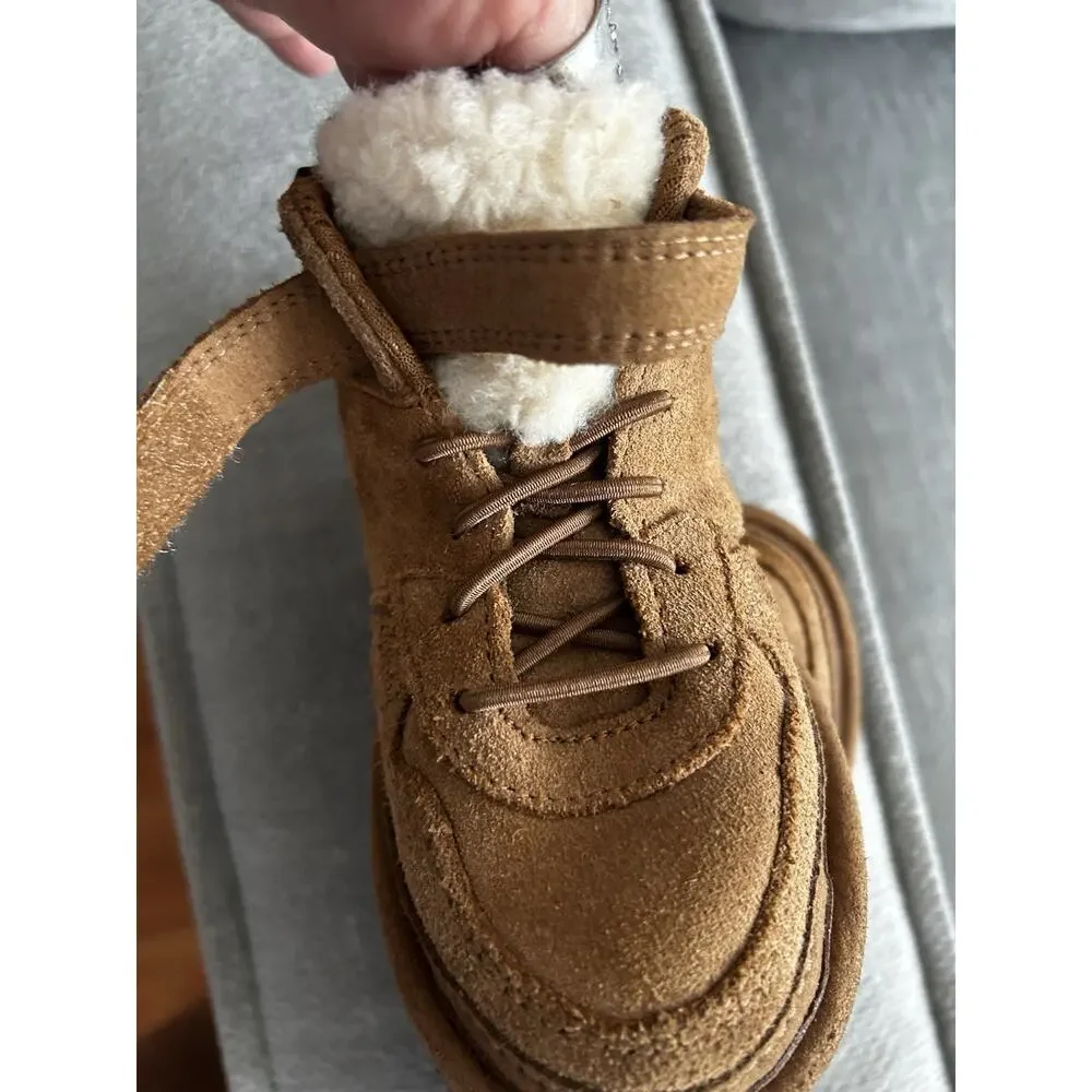 UGG Highland Hi Toddler Little Kids Girl Boy Heritage Suede Sz 9 Tan